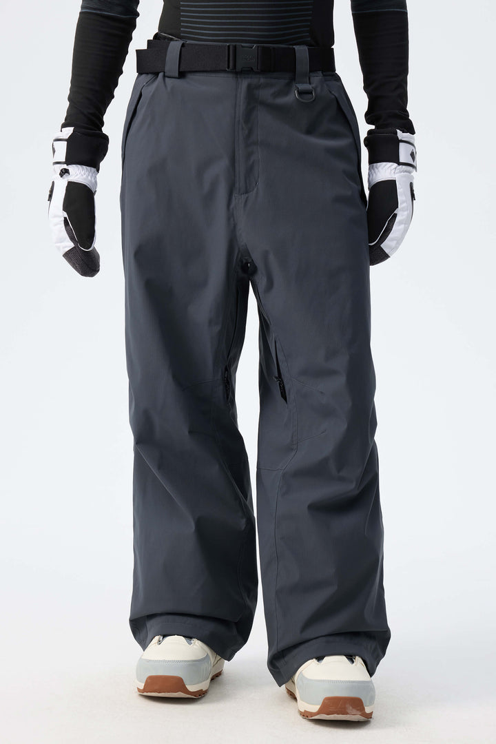 Men's Brown Recycled Minimalist Insulated Snow Pants
