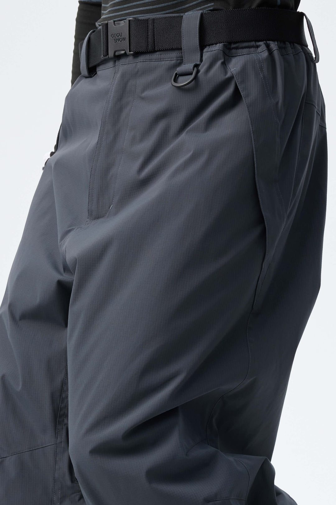 Men's Charcoal Grey Recycled Minimalist Insulated Snow Pants