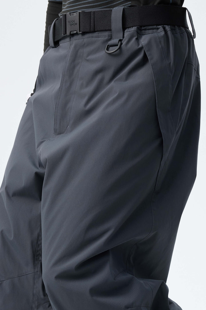 Men's Charcoal Grey Recycled Minimalist Insulated Snow Pants