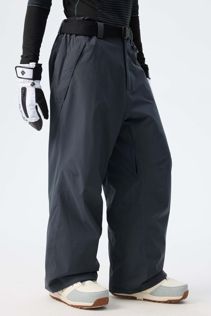 Men's Brown Recycled Minimalist Insulated Snow Pants