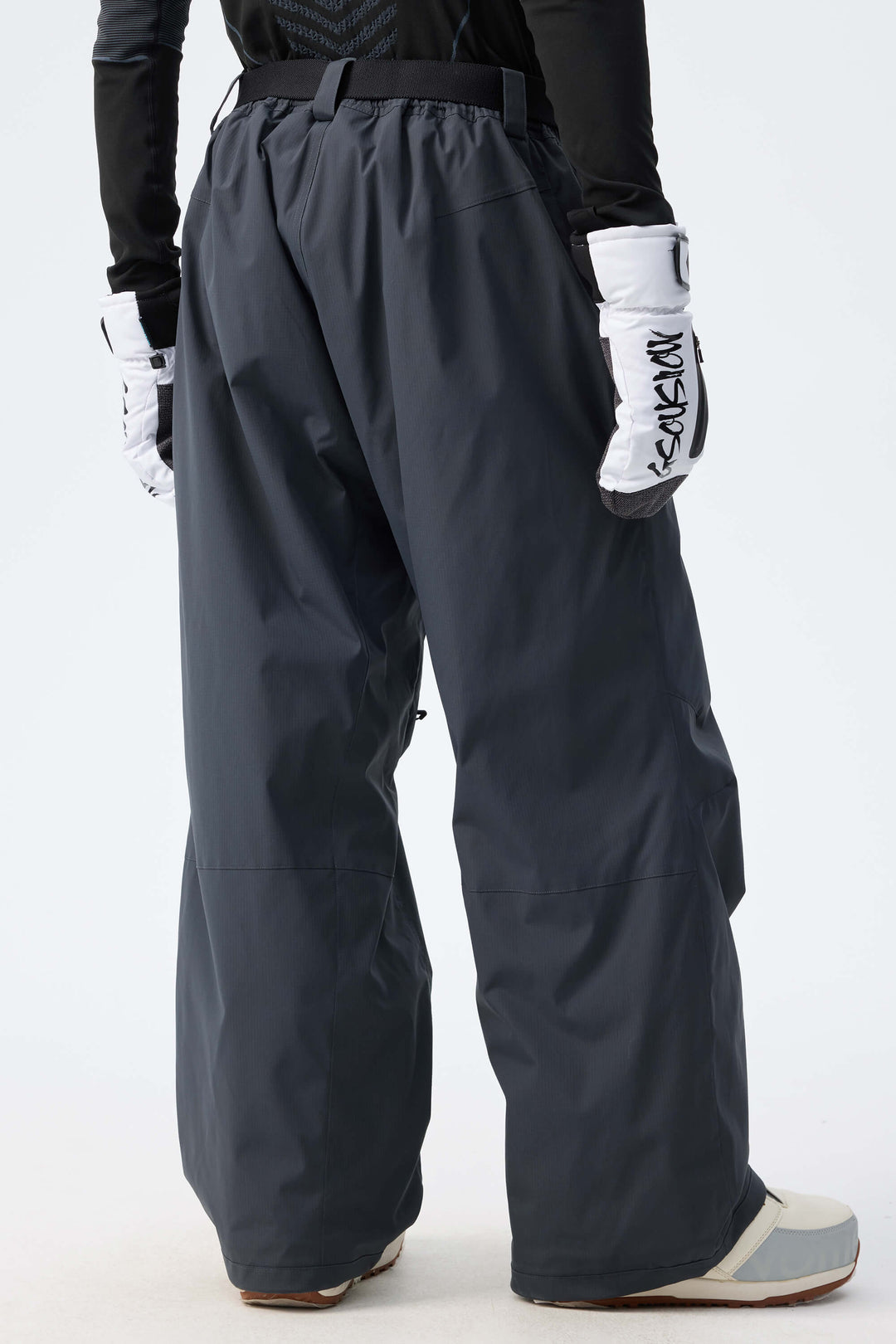 Men's Charcoal Grey Recycled Minimalist Insulated Snow Pants