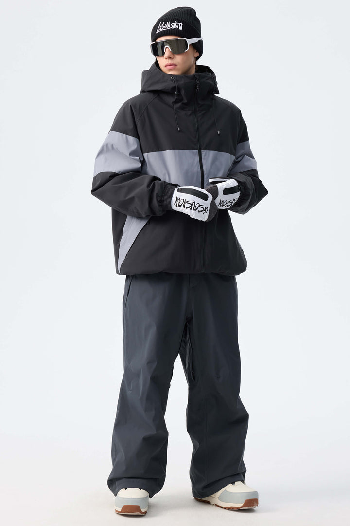 Men's Brown Recycled Minimalist Insulated Snow Pants
