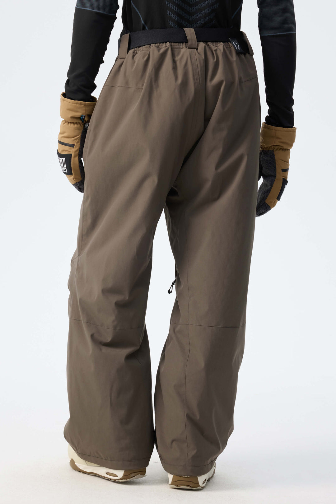 Men's Taupe Recycled Minimalist Insulated Snow Pants