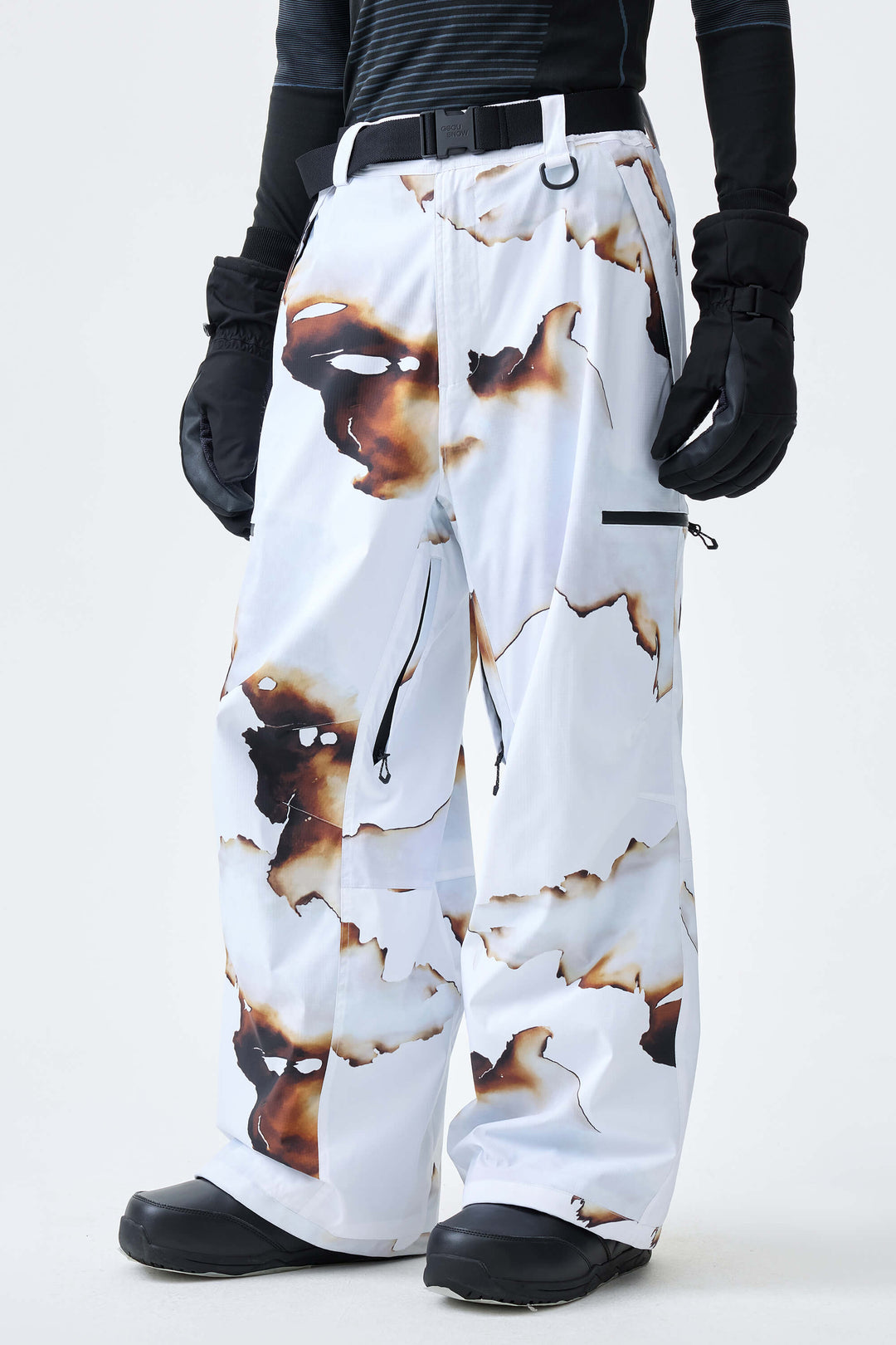 Men's Burnt Edge Eco Utility Baggy Snow Pants