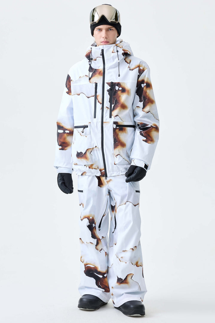 Men's Burnt Edge Eco Utility Baggy Snow Pants