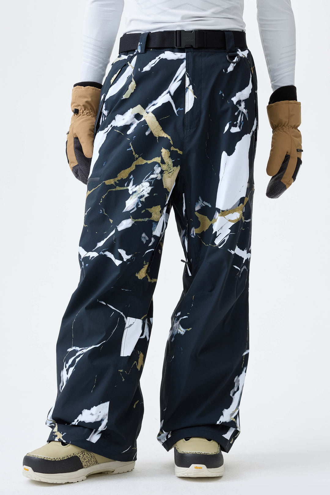 Men's Burnt Edge Eco Utility Baggy Snow Pants