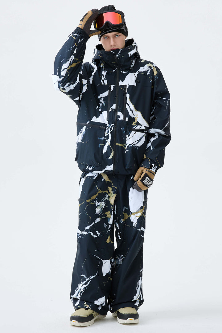Men's Burnt Edge Eco Utility Baggy Snow Pants
