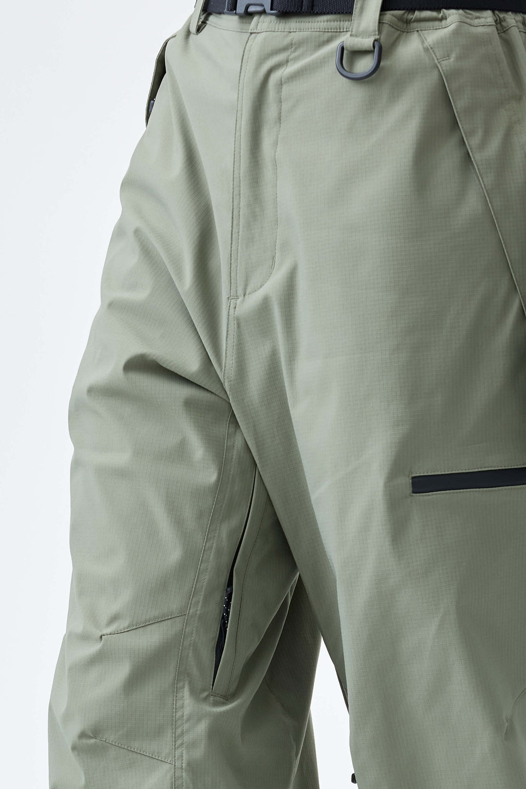 Women's Sage Green Eco Utility Baggy Snow Pants