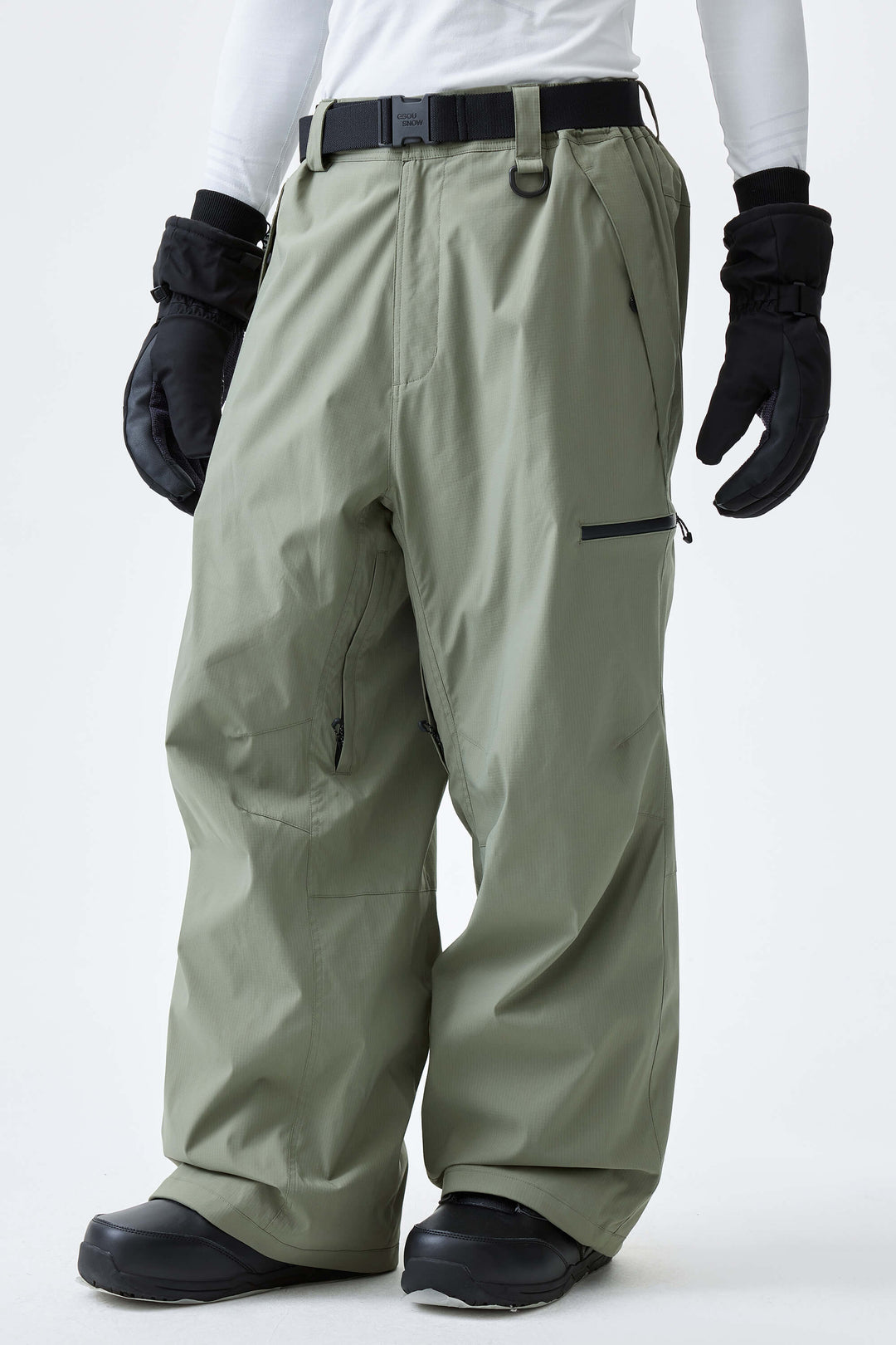 Men's Burnt Edge Eco Utility Baggy Snow Pants