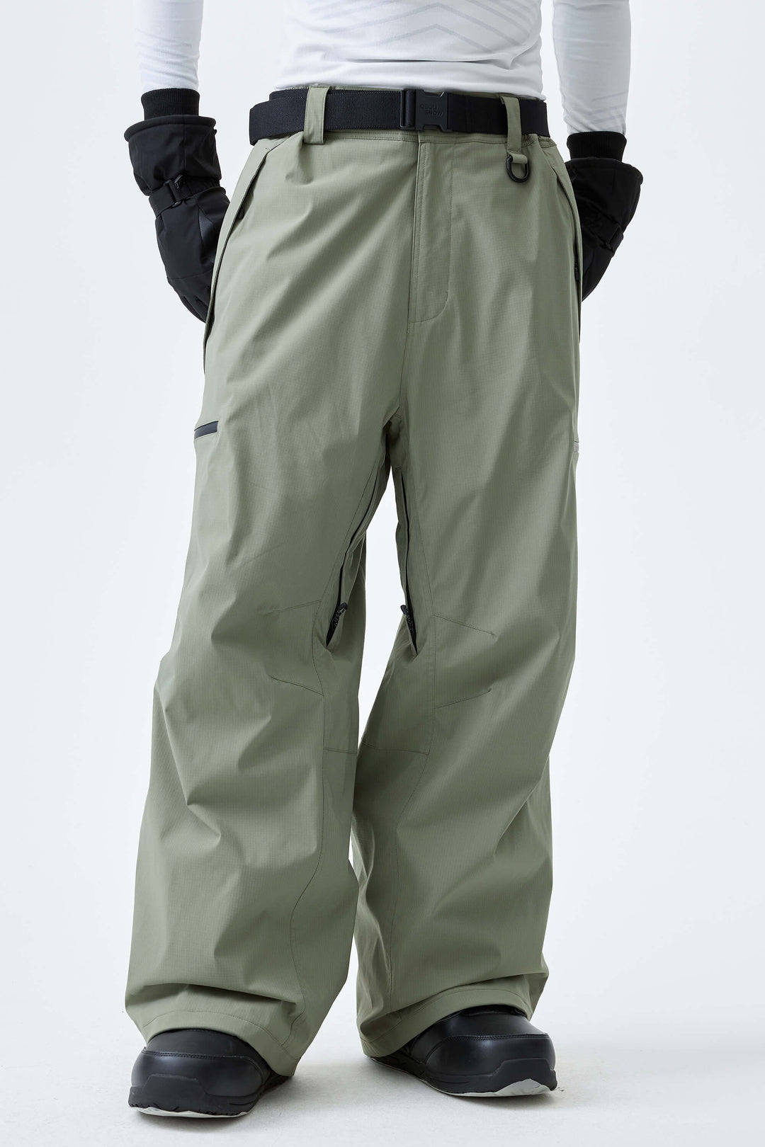 Men's Burnt Edge Eco Utility Baggy Snow Pants