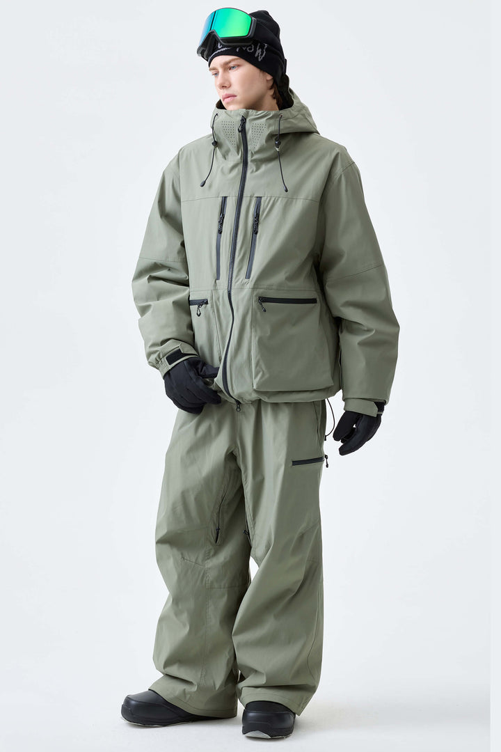 Men's Burnt Edge Eco Utility Baggy Snow Pants