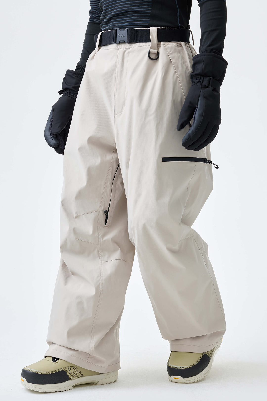 Men's Burnt Edge Eco Utility Baggy Snow Pants