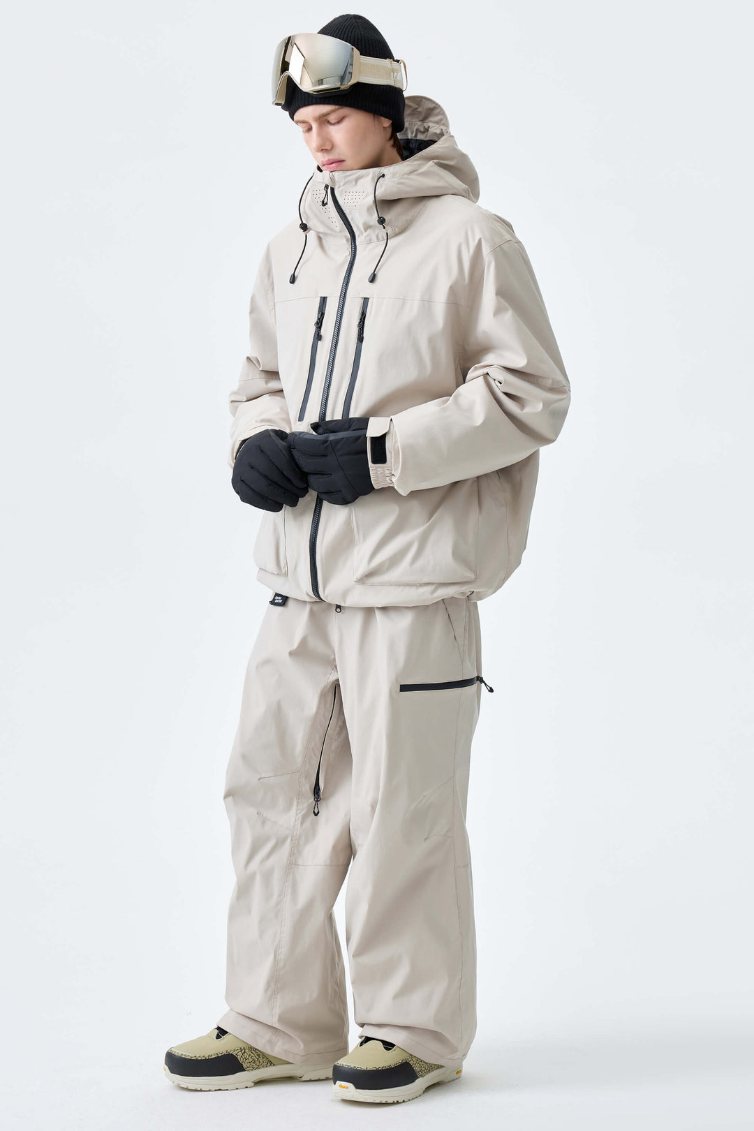 Men's Burnt Edge Eco Utility Baggy Snow Pants
