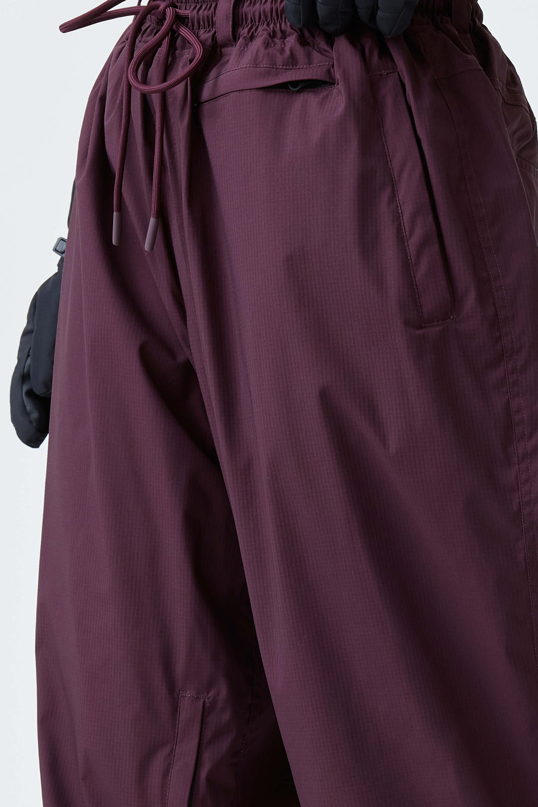 Women's Plum Noir Gradient Recycled Baggy Snow Pants