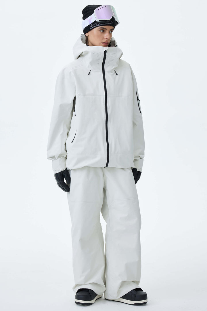 Women's Light Gray Alpine Shield 3L Essential Insulated Ski Pants