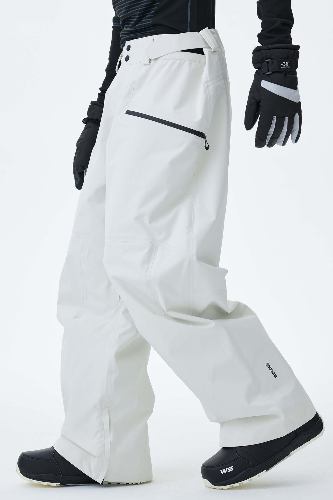 Men's Off White Alpine Shield 3L Utility Insulated Ski Pants