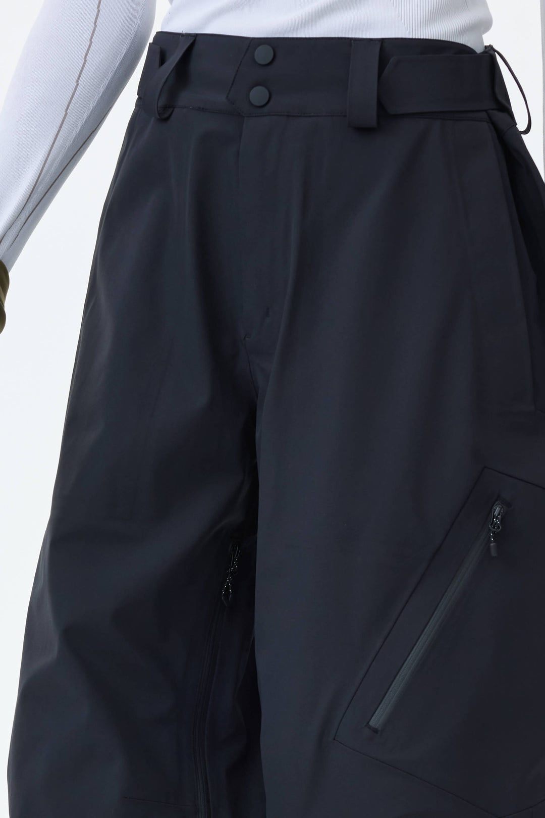 Women's Black 3L Technical Hardshell Snow Pants