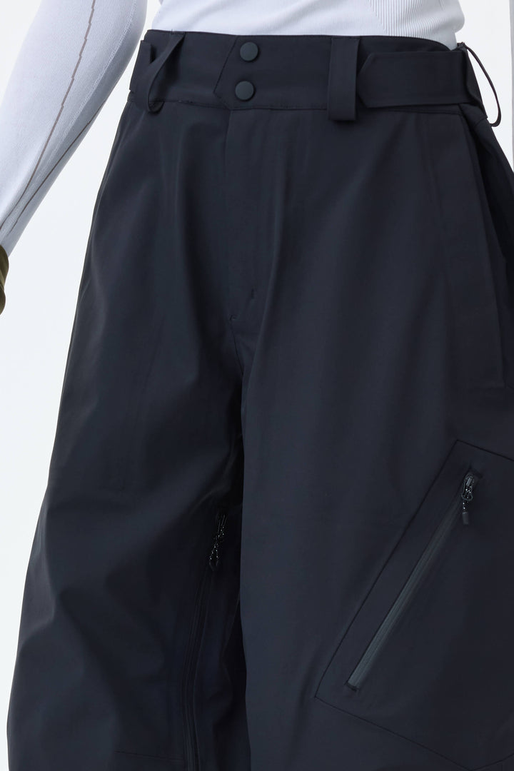 Women's Black 3L Technical Hardshell Snow Pants