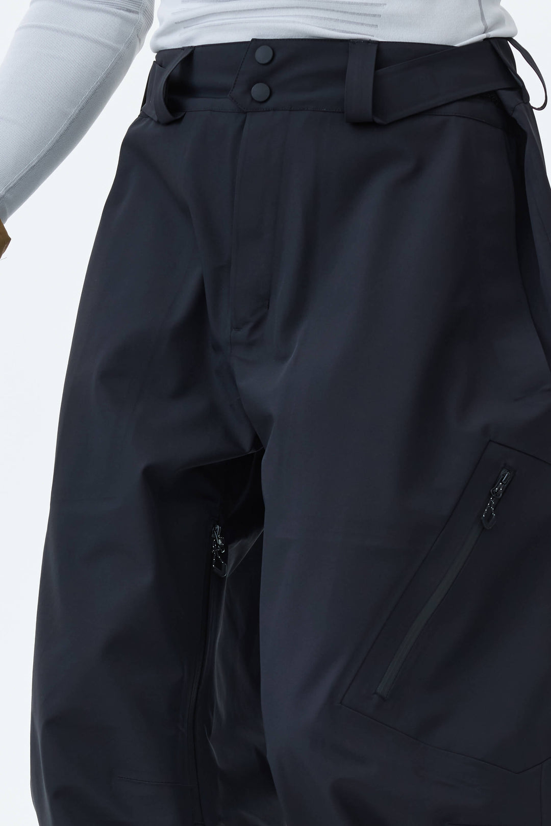 Men's Black 3L Technical Hardshell Snow Pants