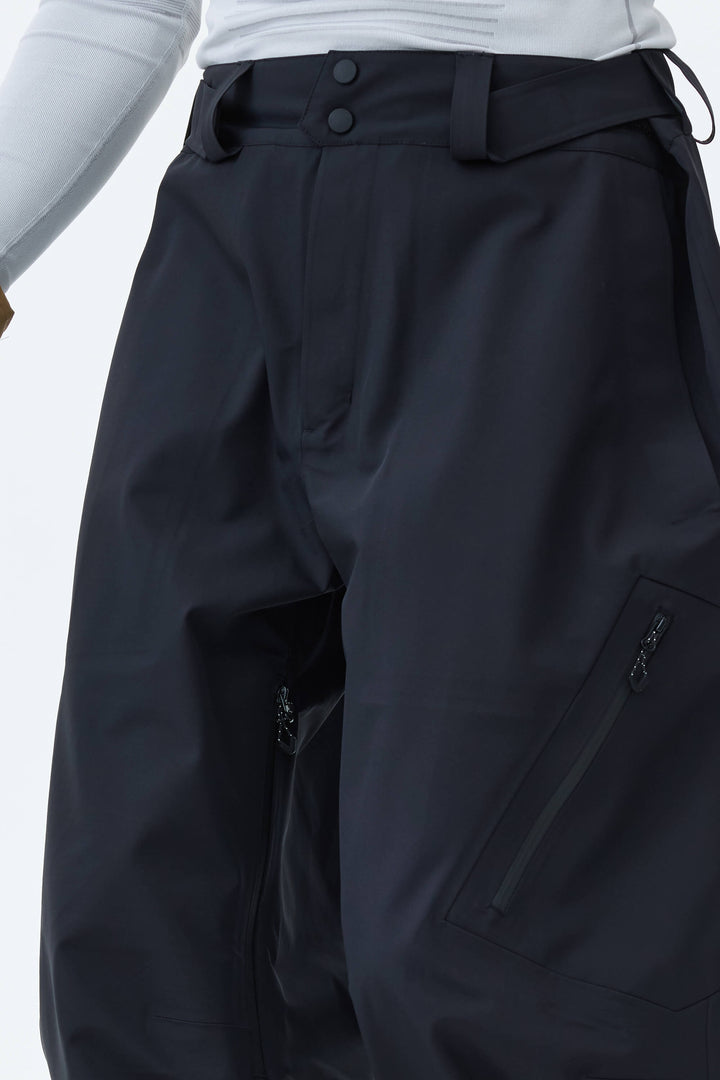 Men's Black 3L Technical Hardshell Snow Pants
