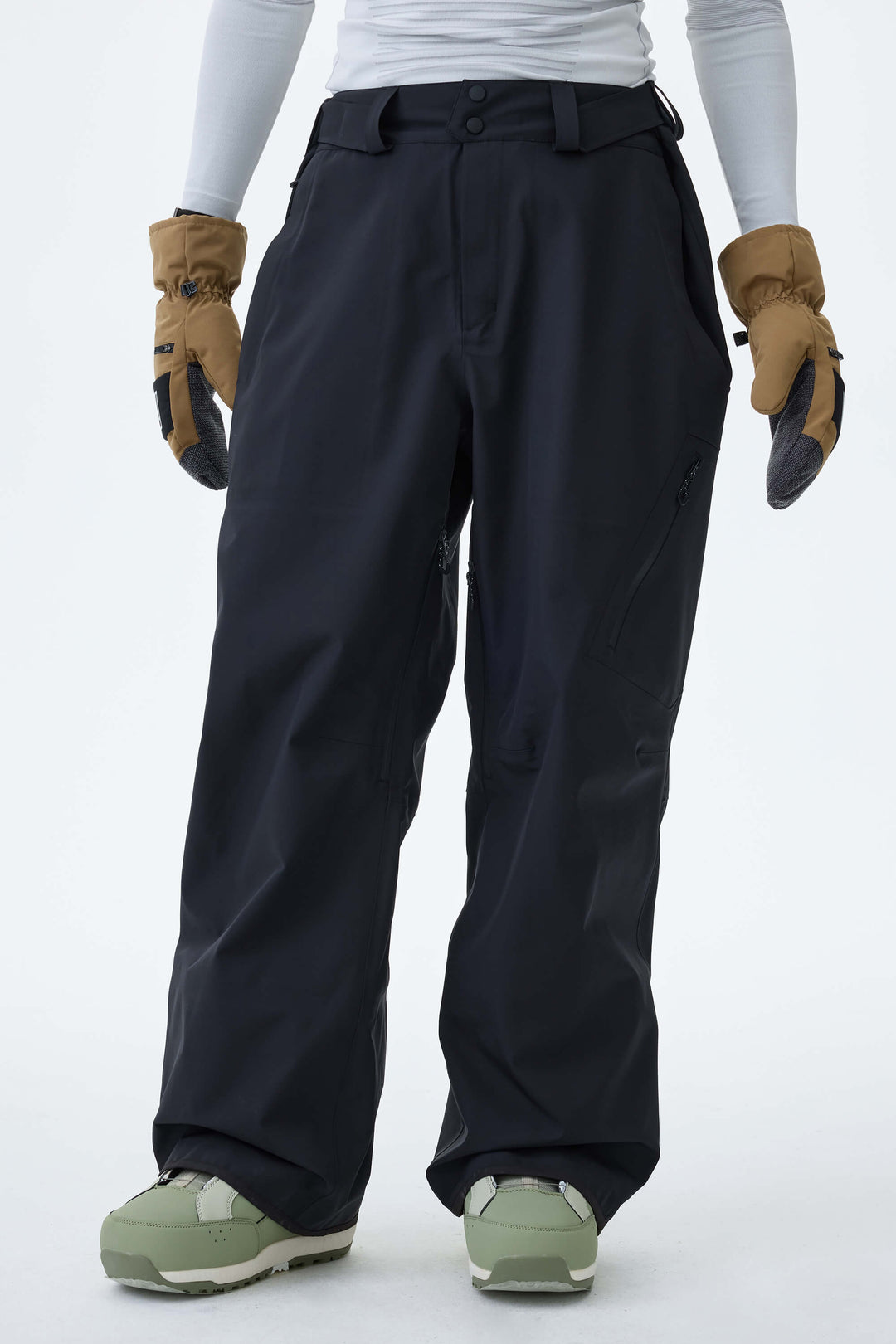 Men's Black 3L Technical Hardshell Snow Pants