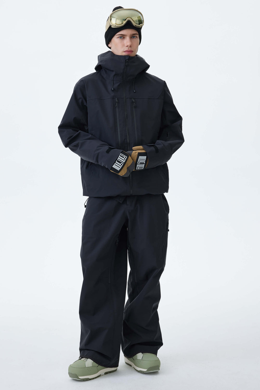 Men's Black 3L Technical Hardshell Snow Pants
