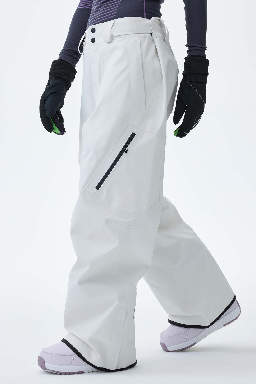 Women's Off White 3L Technical Hardshell Snow Pants