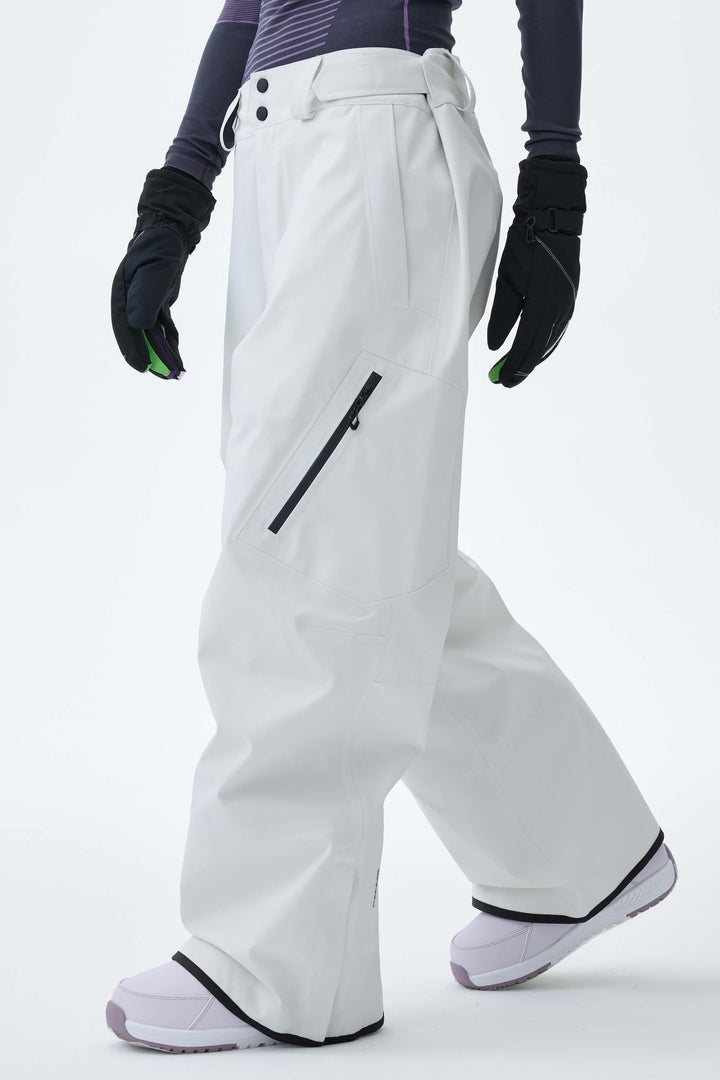 Women's Off White 3L Technical Hardshell Snow Pants