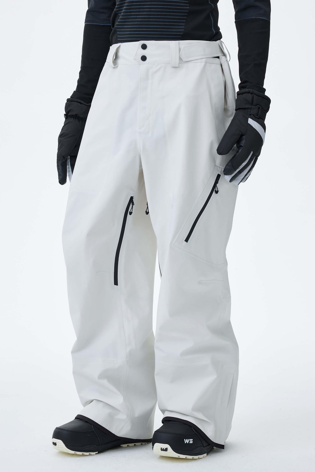 Men's Black 3L Technical Hardshell Snow Pants