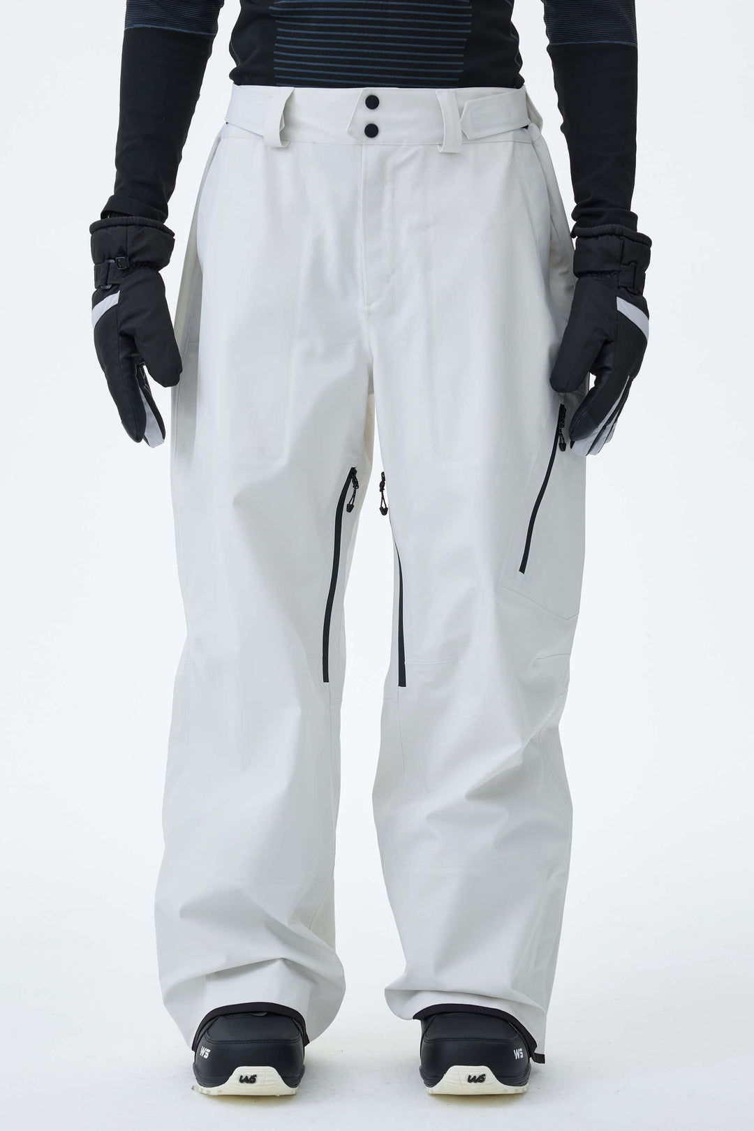 Men's Off White 3L Technical Hardshell Snow Pants