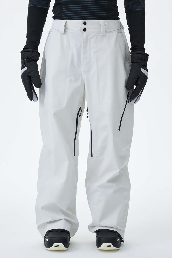 Men's Off White 3L Technical Hardshell Snow Pants