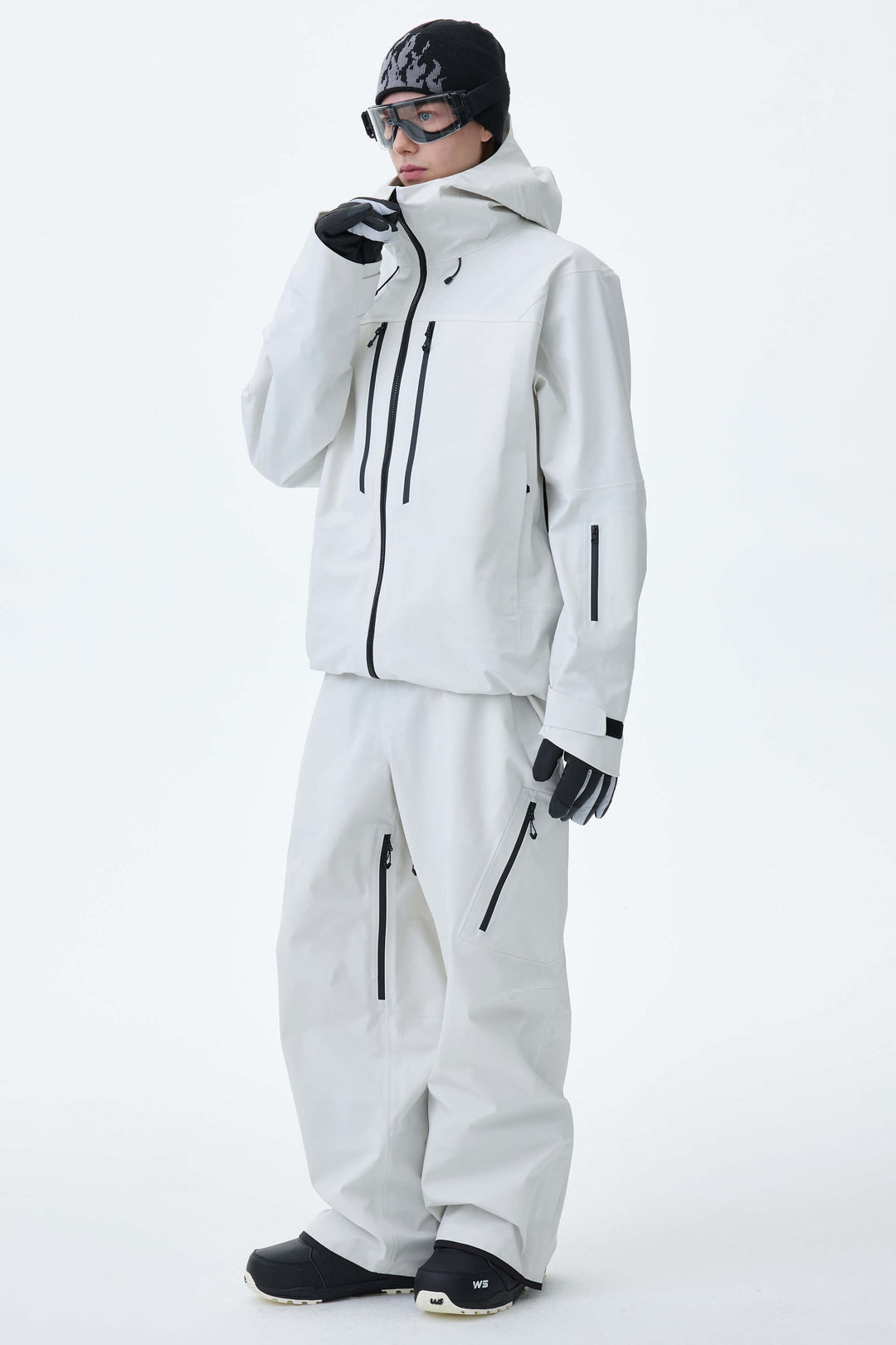 Men's Black 3L Technical Hardshell Snow Pants