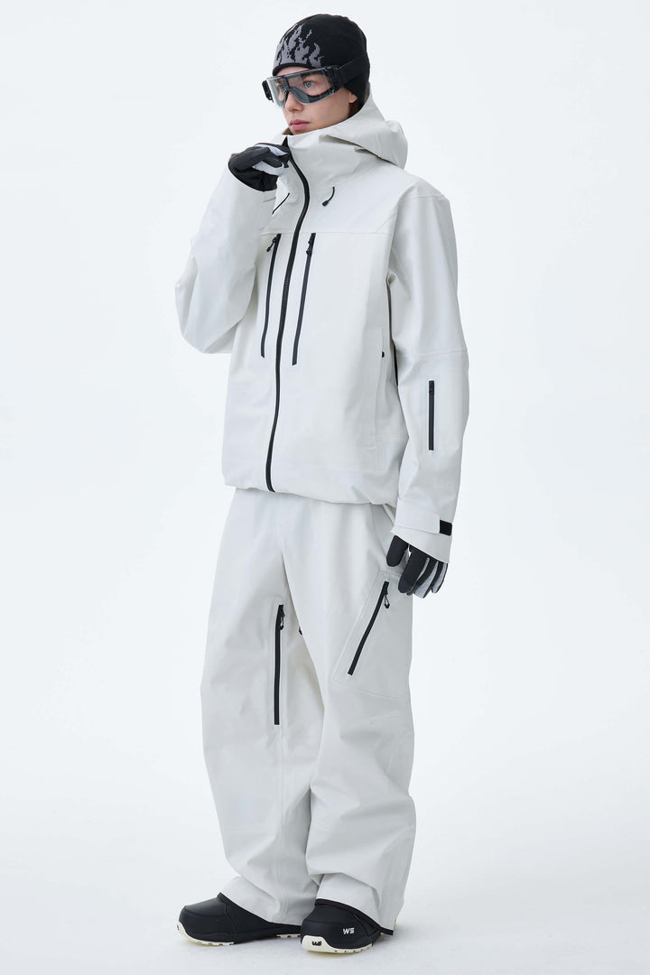 Men's Black 3L Technical Hardshell Snow Pants