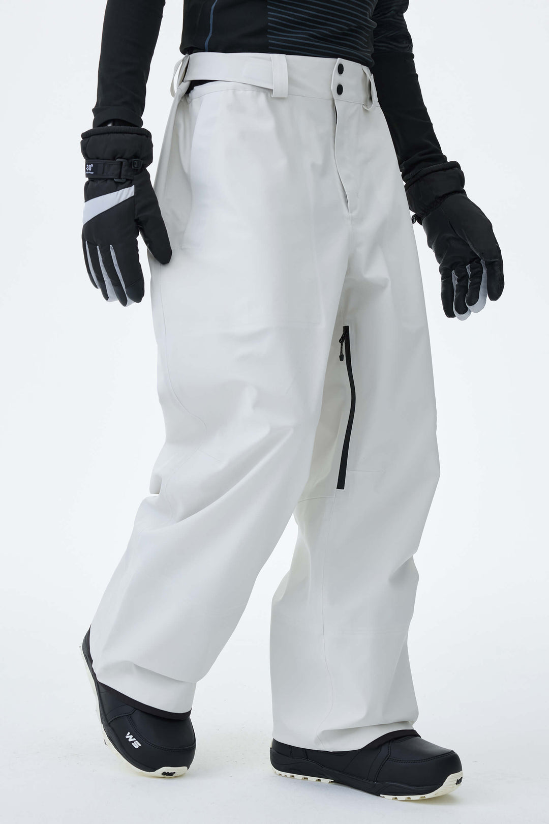 Men's Black 3L Technical Hardshell Snow Pants