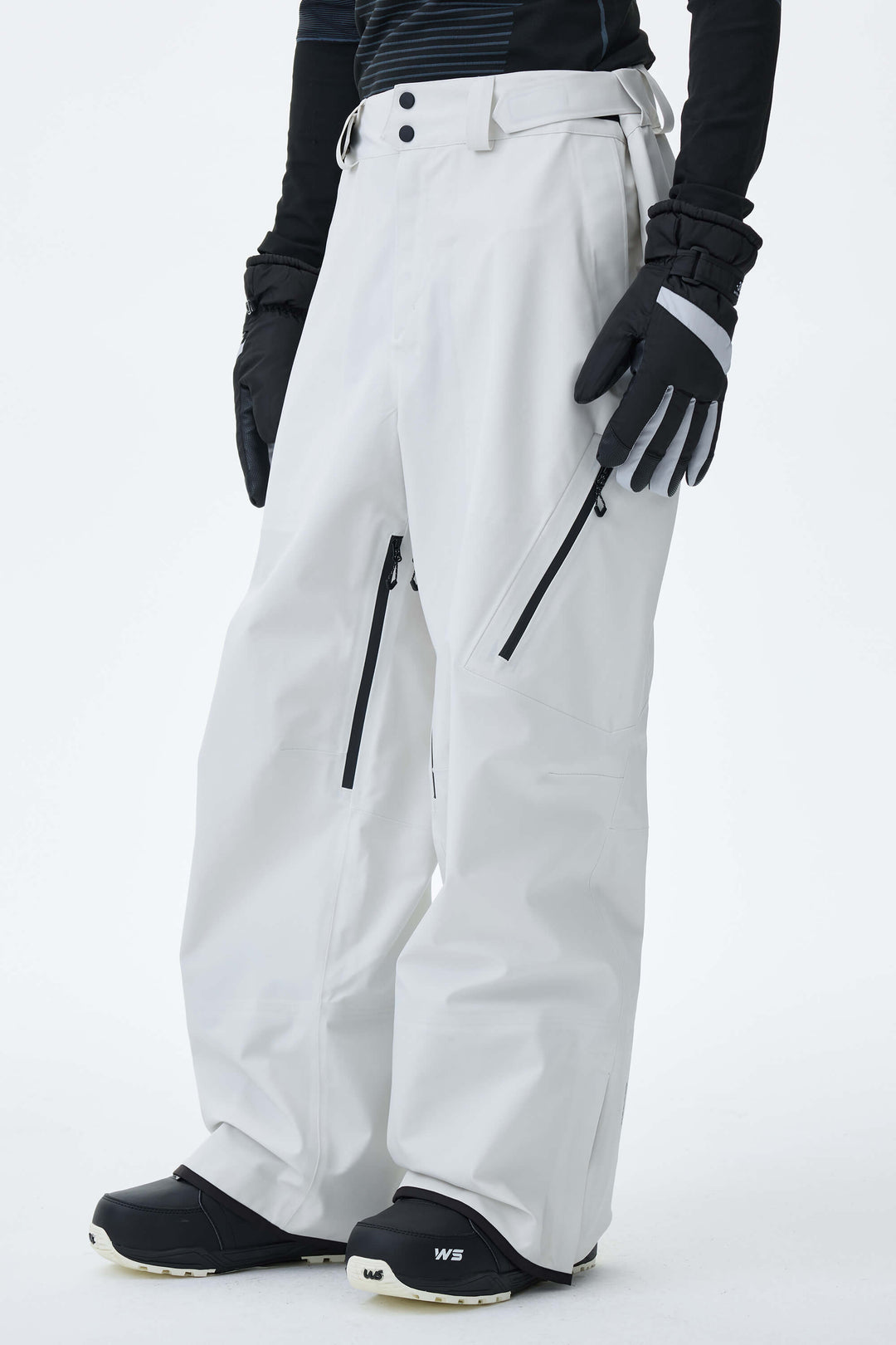 Men's Off White 3L Technical Hardshell Snow Pants