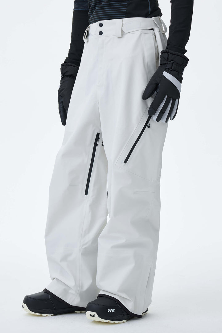 Men's Off White 3L Technical Hardshell Snow Pants