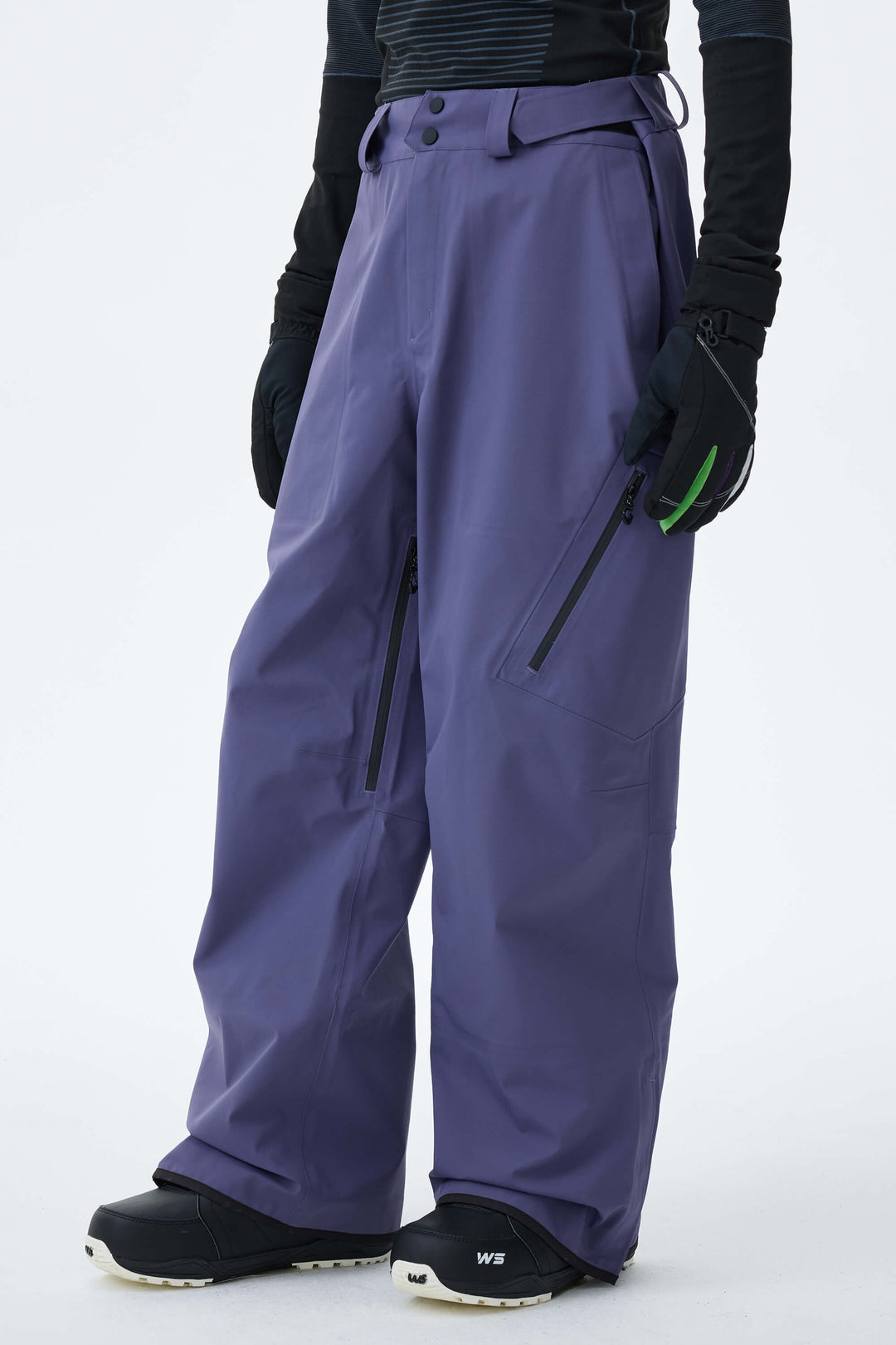 Men's Black 3L Technical Hardshell Snow Pants