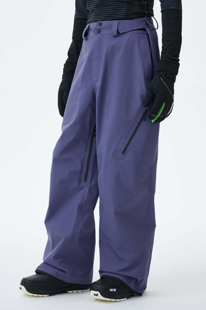 Men's Black 3L Technical Hardshell Snow Pants