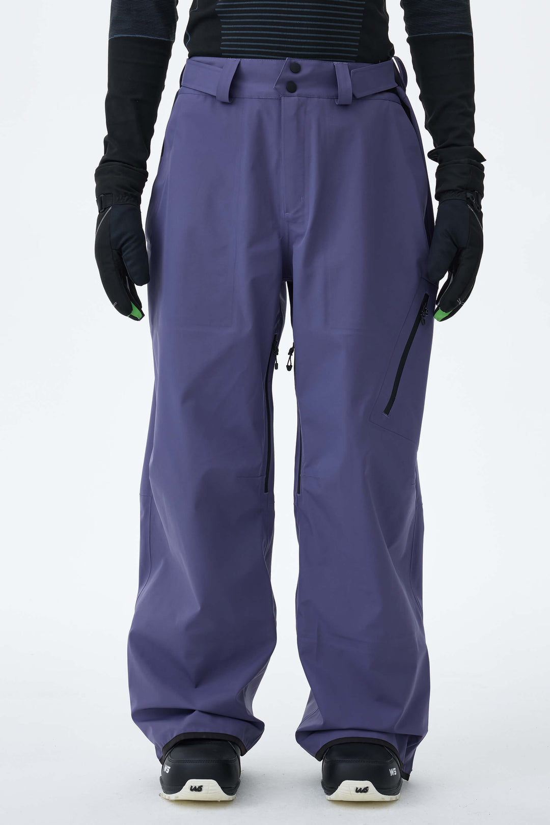 Men's Black 3L Technical Hardshell Snow Pants
