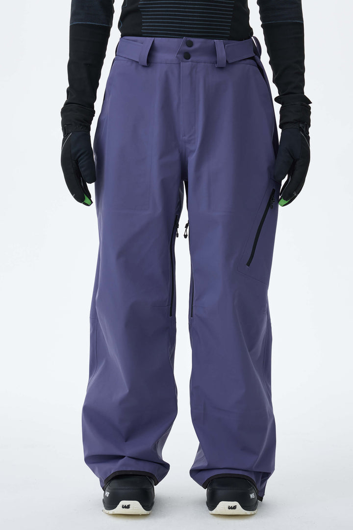 Men's Black 3L Technical Hardshell Snow Pants