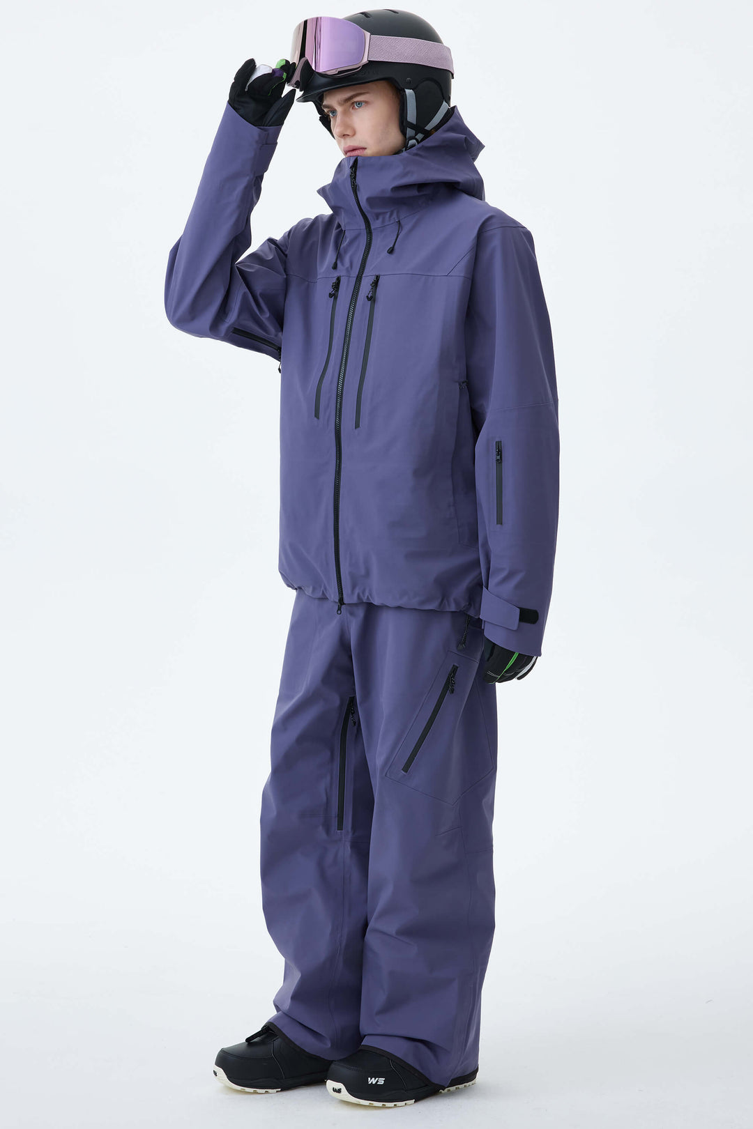Men's Black 3L Technical Hardshell Snow Pants