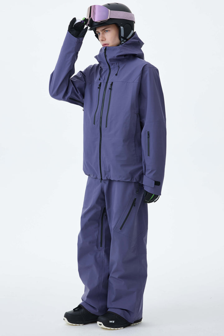Men's Black 3L Technical Hardshell Snow Pants