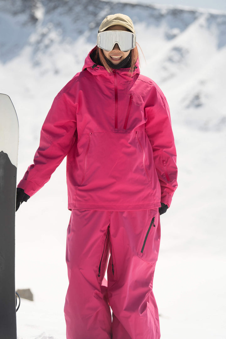 Women's Rose Side-Zip Vent Fully Sealed Insulated Snow Anorak