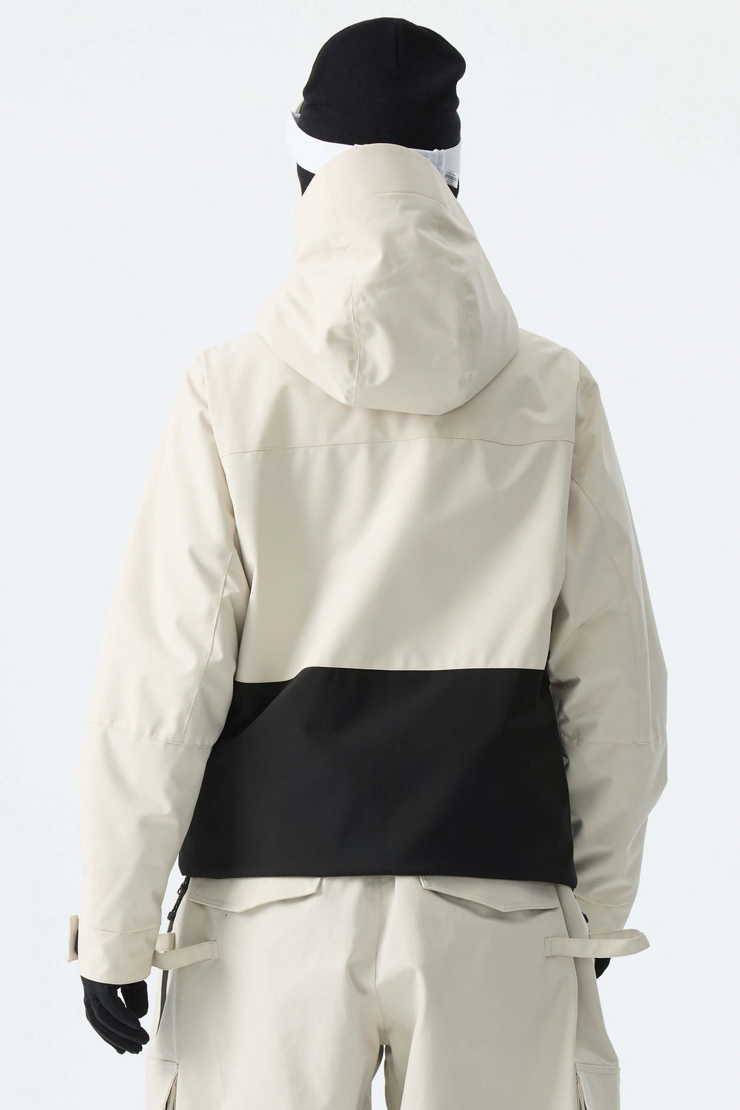 Women's Off White Two-Tone Performance Insulated Snow Jacket