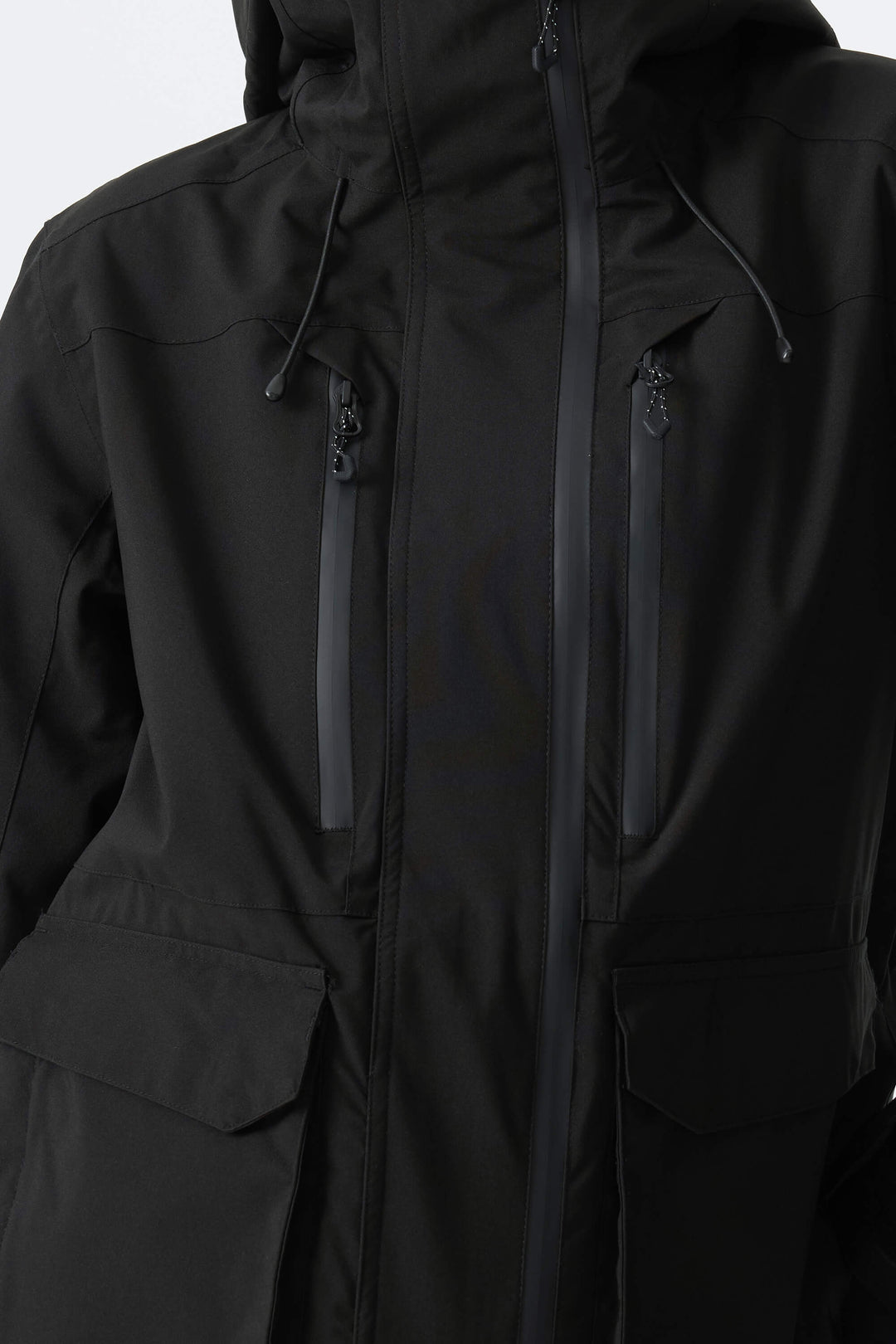 Women's Black Two-Tone Performance Insulated Snow Jacket