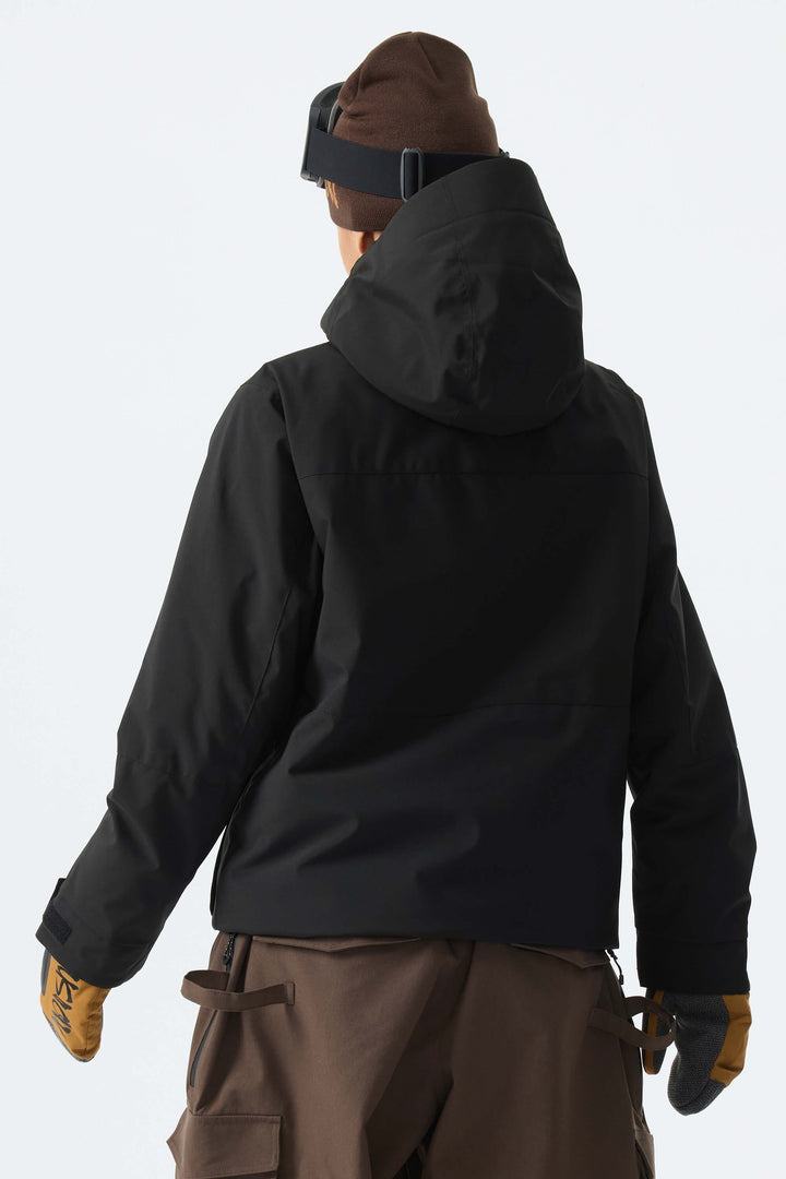 Women's Black Two-Tone Performance Insulated Snow Jacket