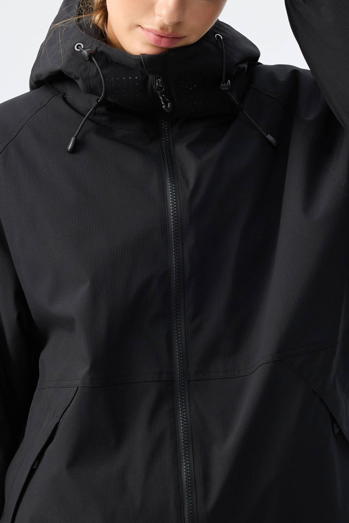 Women's Black Recycled Minimalist Insulated Snow Jacket