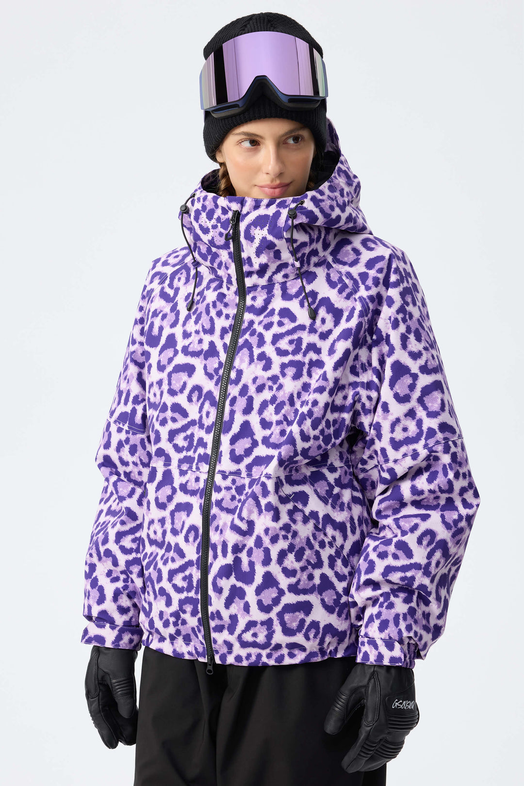 Women's Black Recycled Minimalist Insulated Snow Jacket