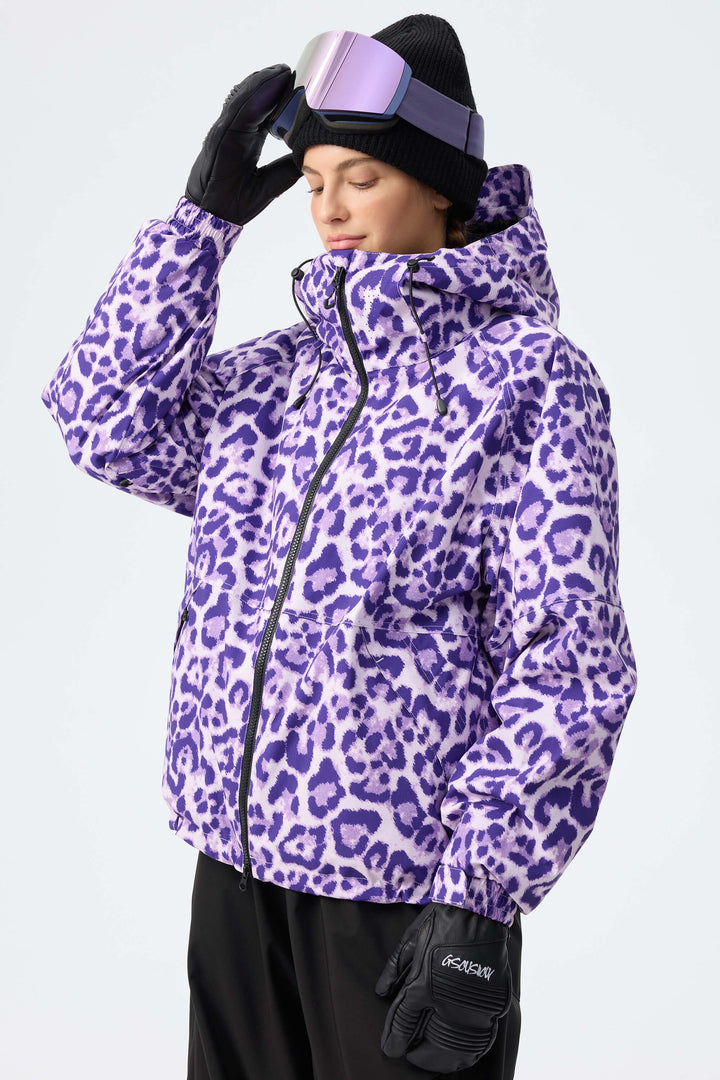 Women's Lavender Recycled Minimalist Insulated Snow Jacket