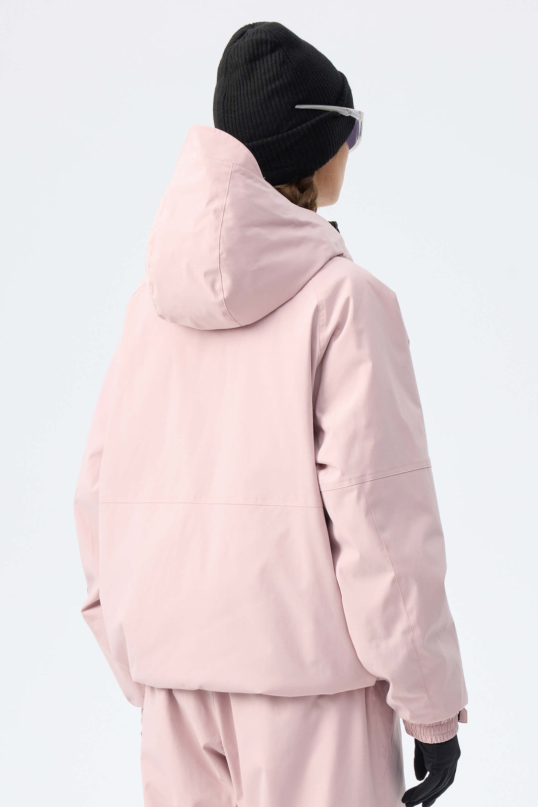 Women's Pink Recycled Minimalist Insulated Snow Jacket